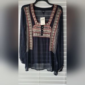 NWT Lucky Brand Boho top, size Small